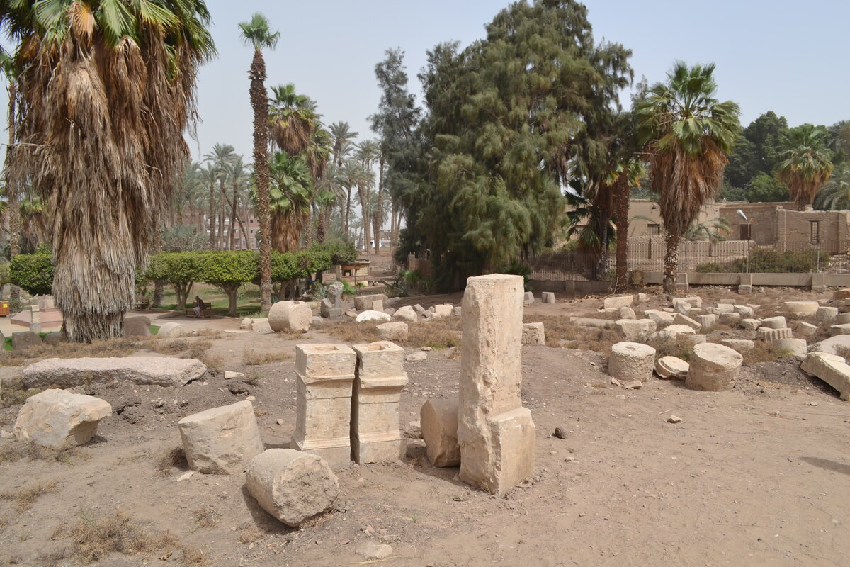 بقايا آثار منف في ميت رهينة، الجيزة